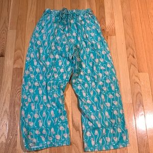 Nite Nite Munki Munki cat print PJ bottoms